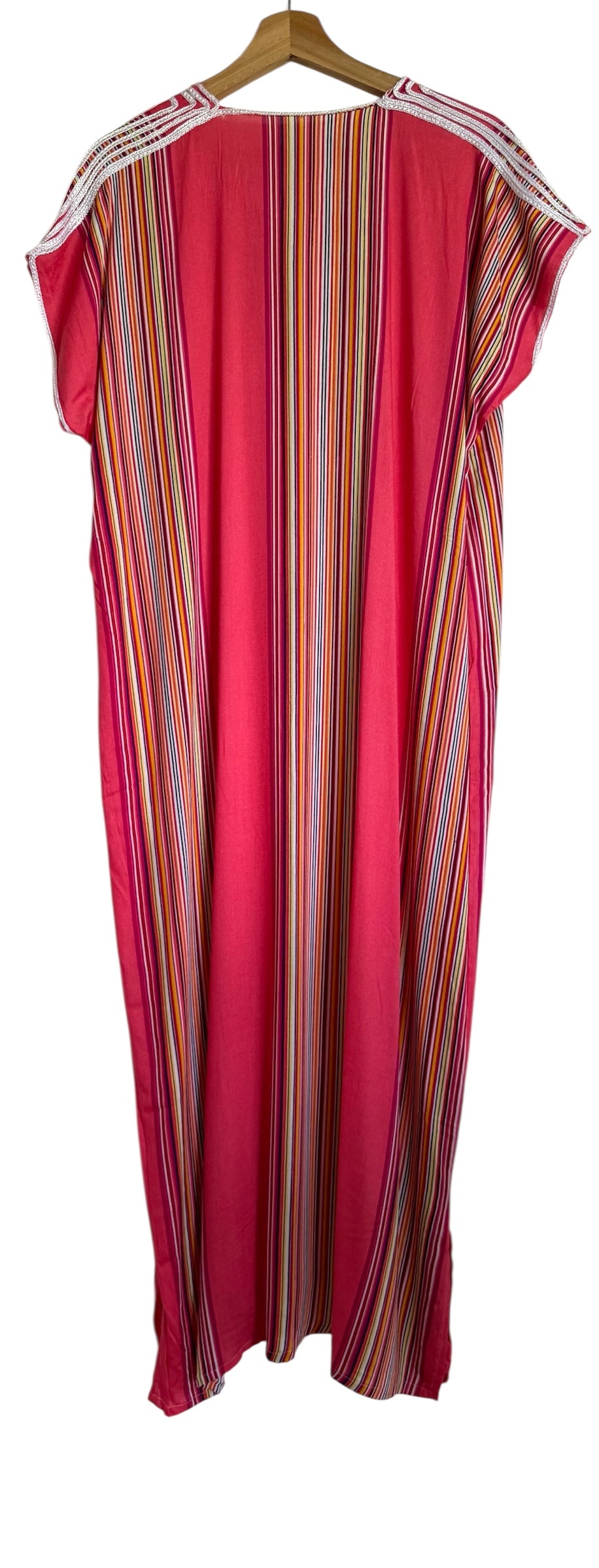 Marokkaanse huisjurk lichtroze gestreept