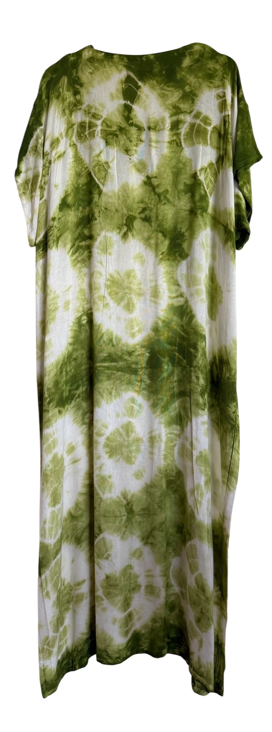 Marokkaanse huisjurk groen met wit