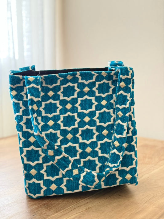 Lichtblauwe Marokkaanse shopper