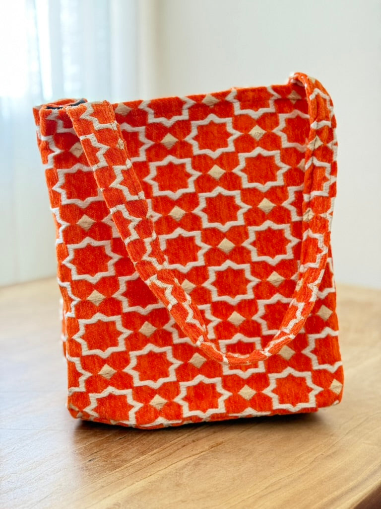 oranje Marokkaanse shopper