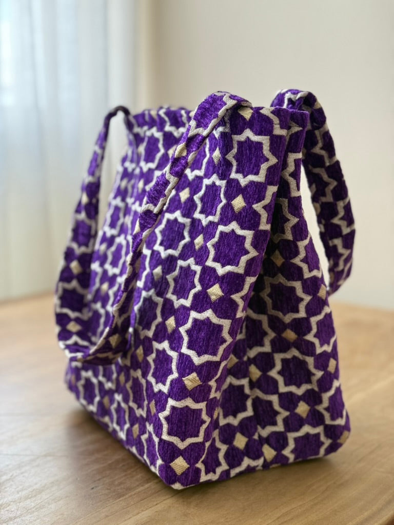 Marokkaanse shopper paars