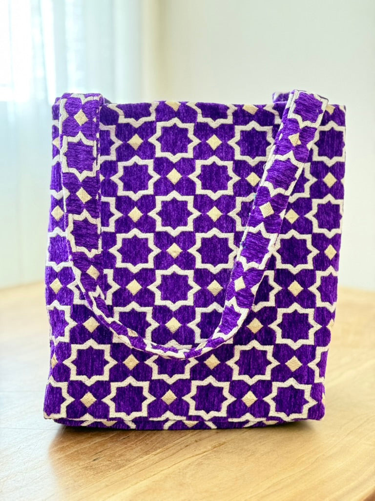 Paarse Marokkaanse shopper