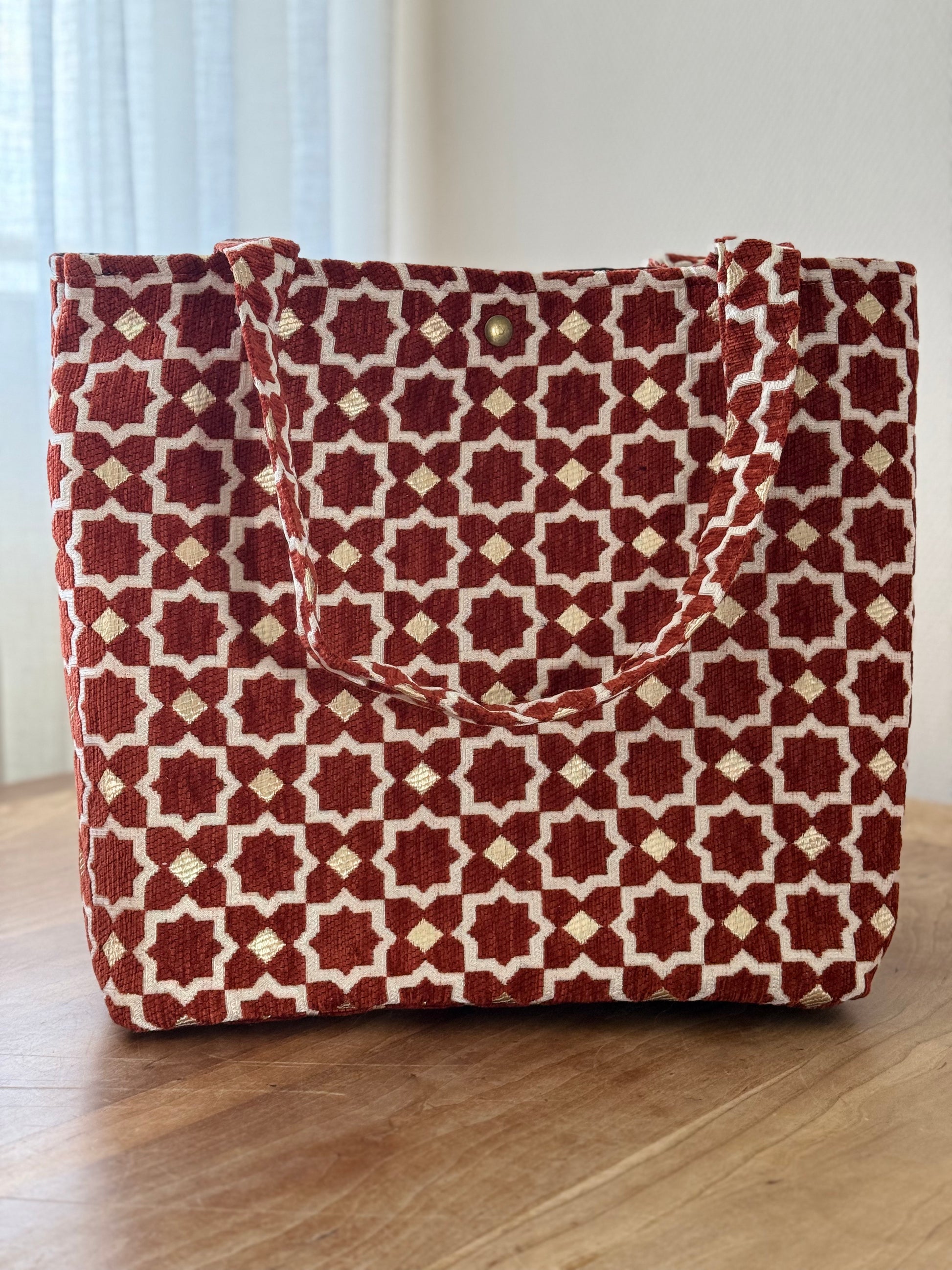 Terracotta Marrakech mozaïek shopper