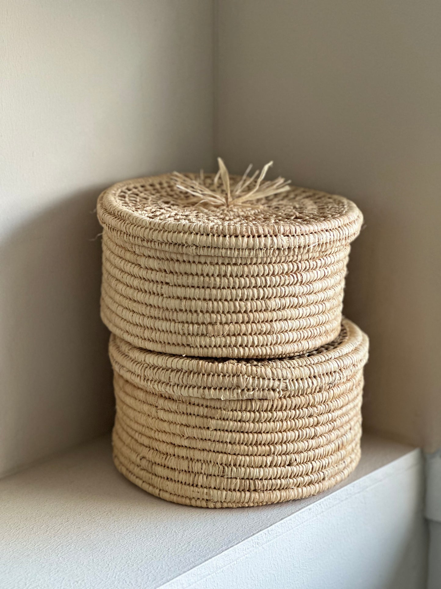 Raffia mandje