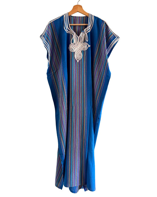 Marokkaanse huisjurk blauw