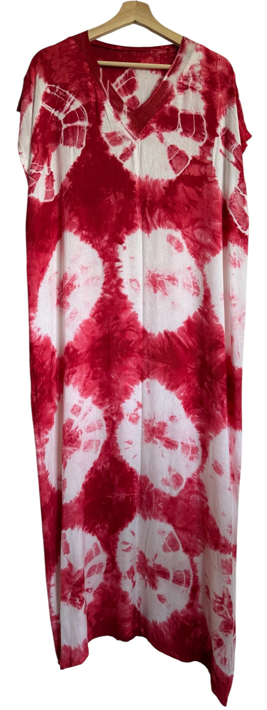 Marokkaanse huisjurk rood wit