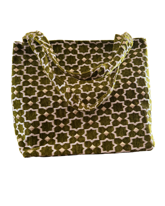 Marrakech mozaïek shopper - L - Groen