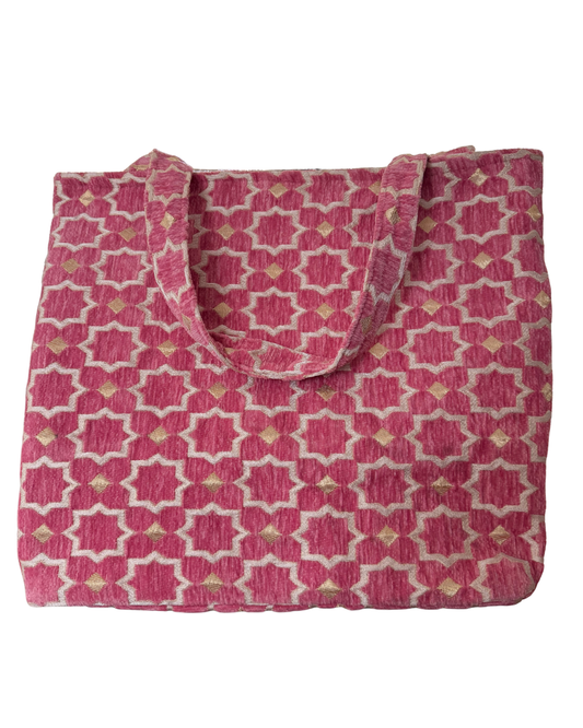 Marrakech mozaïek shopper - L - Lichtroze
