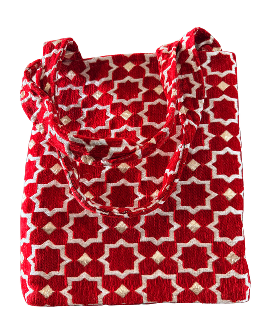 Marrakech mozaïek shopper - M - rood