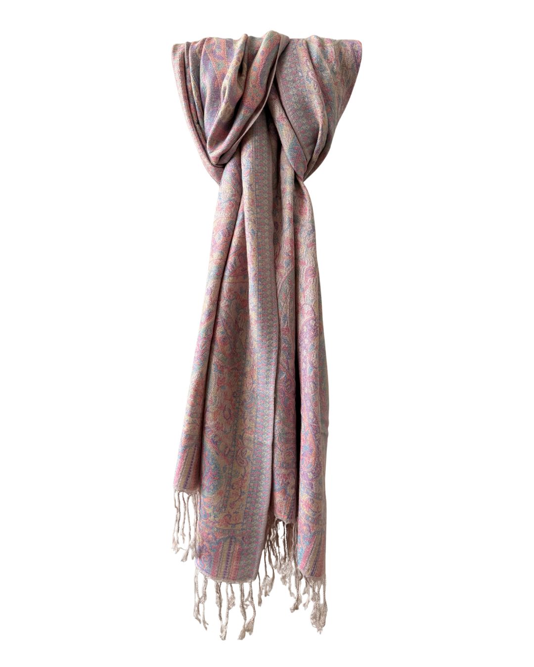 Pashmina sjaal lichtroze