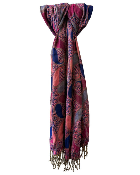 Pashmina sjaal roze-paars