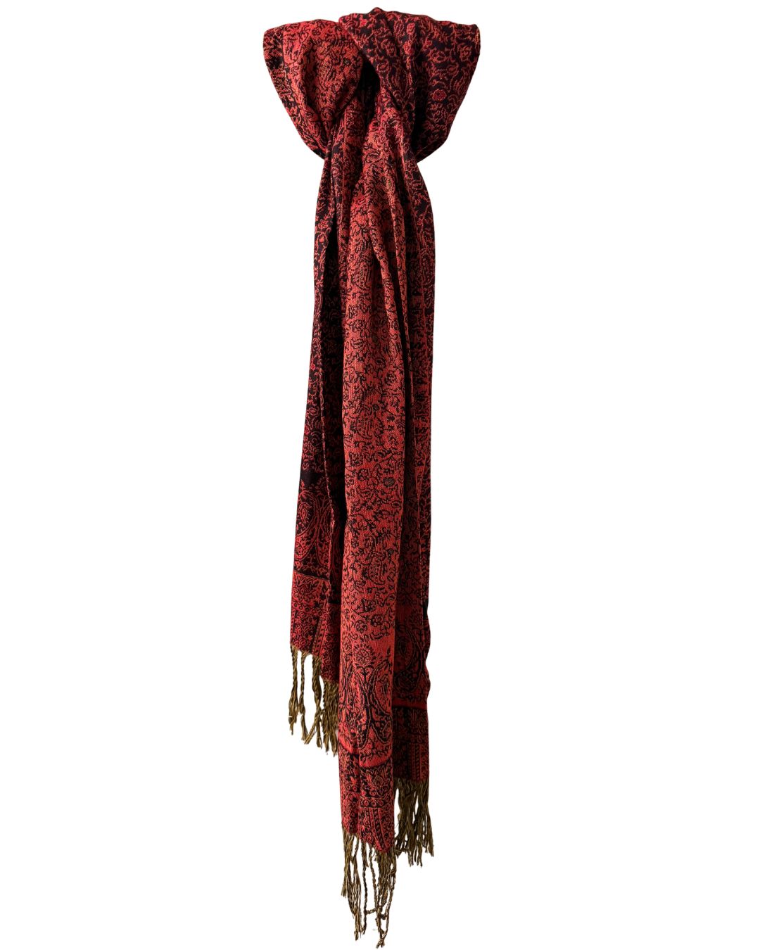 Pashmina sjaal rood-bruin