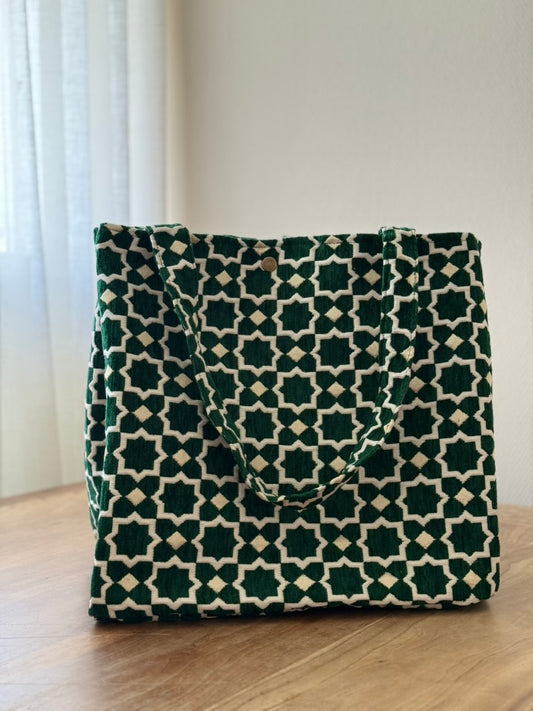 Marokkaanse shopper donkergroen